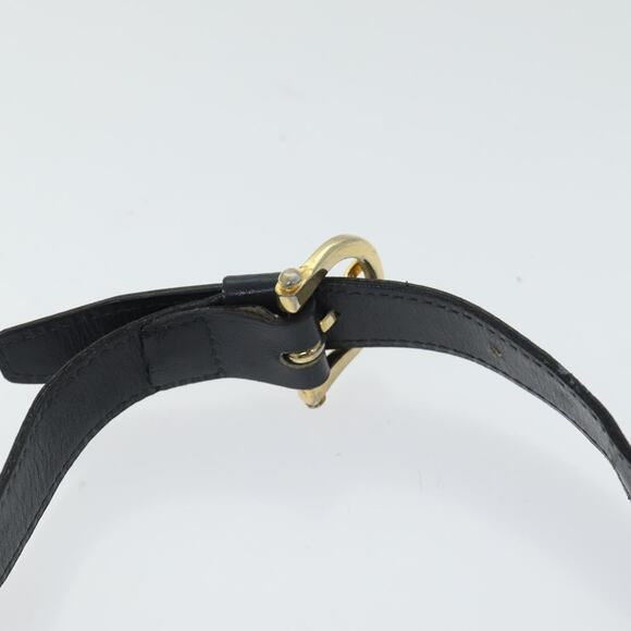 CELINE Macadam Canvas Shoulder Bag Navy Gold - Picture 8 of 13